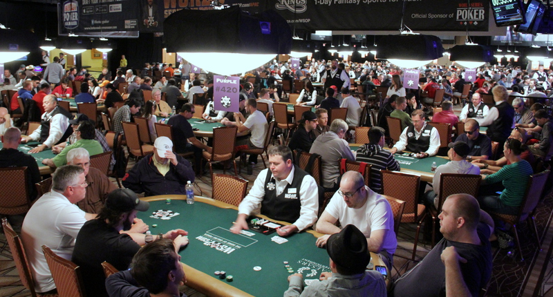 World Series of Poker main event on; $10 million prize
