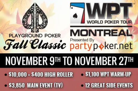 The Playground Poker Fall Classic Is Underway!