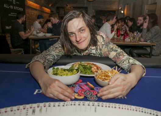 Chips with everything at London's first pay-by-poker restaurant
