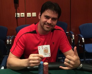 Hector Sanchez champion of Ante Up Poker Cruise Main Event