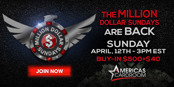 Americas Cardroom Gears Up For Million Dollar Sundays Online Poker …