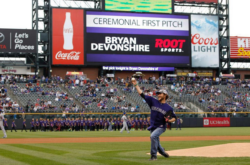 Poker Pro Throws Out First Pitch At Rockies Game