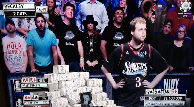 The World Series Of Poker's Champion Won Wearing An Iverson Jersey