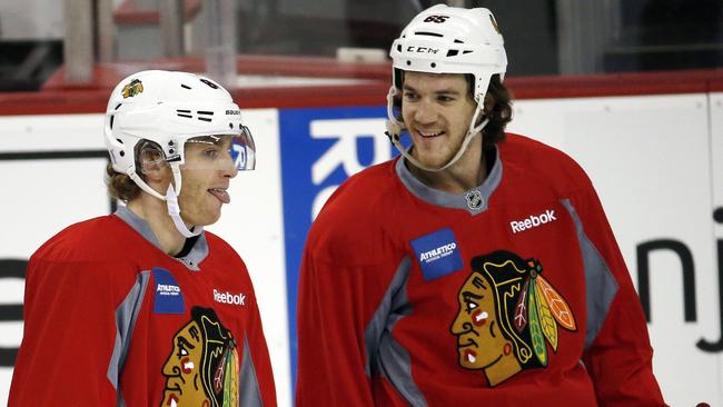 Blackhawks on the road: pranks, poker and the rookie party in Vegas