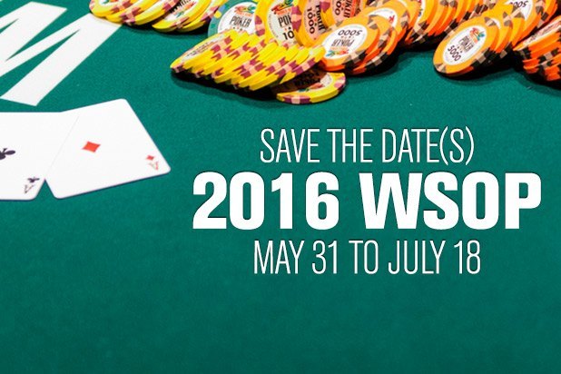 World Series of Poker announces 2016 dates