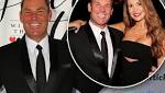 Playing his cards right! Shane Warne can't stop smiling as he poses with glamour photographer Rosanna Faraci at a …