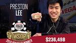 Preston Lee Wins $1500 No-Limit Hold'em Shootout Event At 2018 World Series of Poker