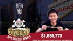 Ben Yu Wins $50000 World Series of Poker High Roller Event