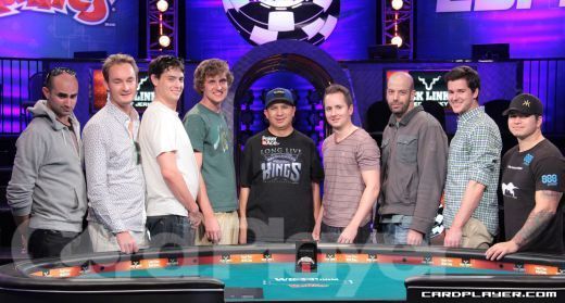 Final Table Set In World Series Of Poker Main Event