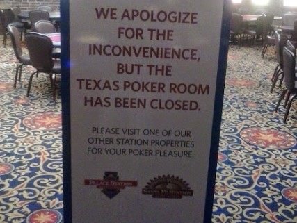 Texas Station Closes Poker Room